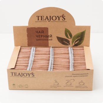Чай черный TEAJOYS (ТиДжойс), упаковка 100 саше по 2 г, цейлонский